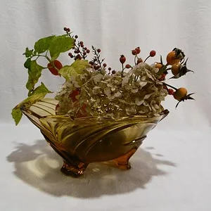 Vase Art déco ambre