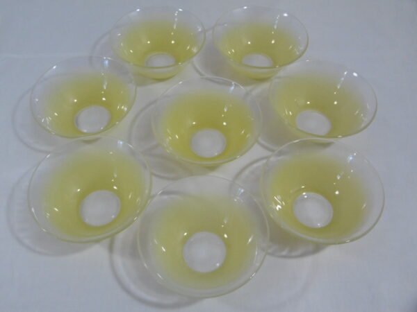 Service à salade de fruits, glace ou crème "Jaune" – Image 3