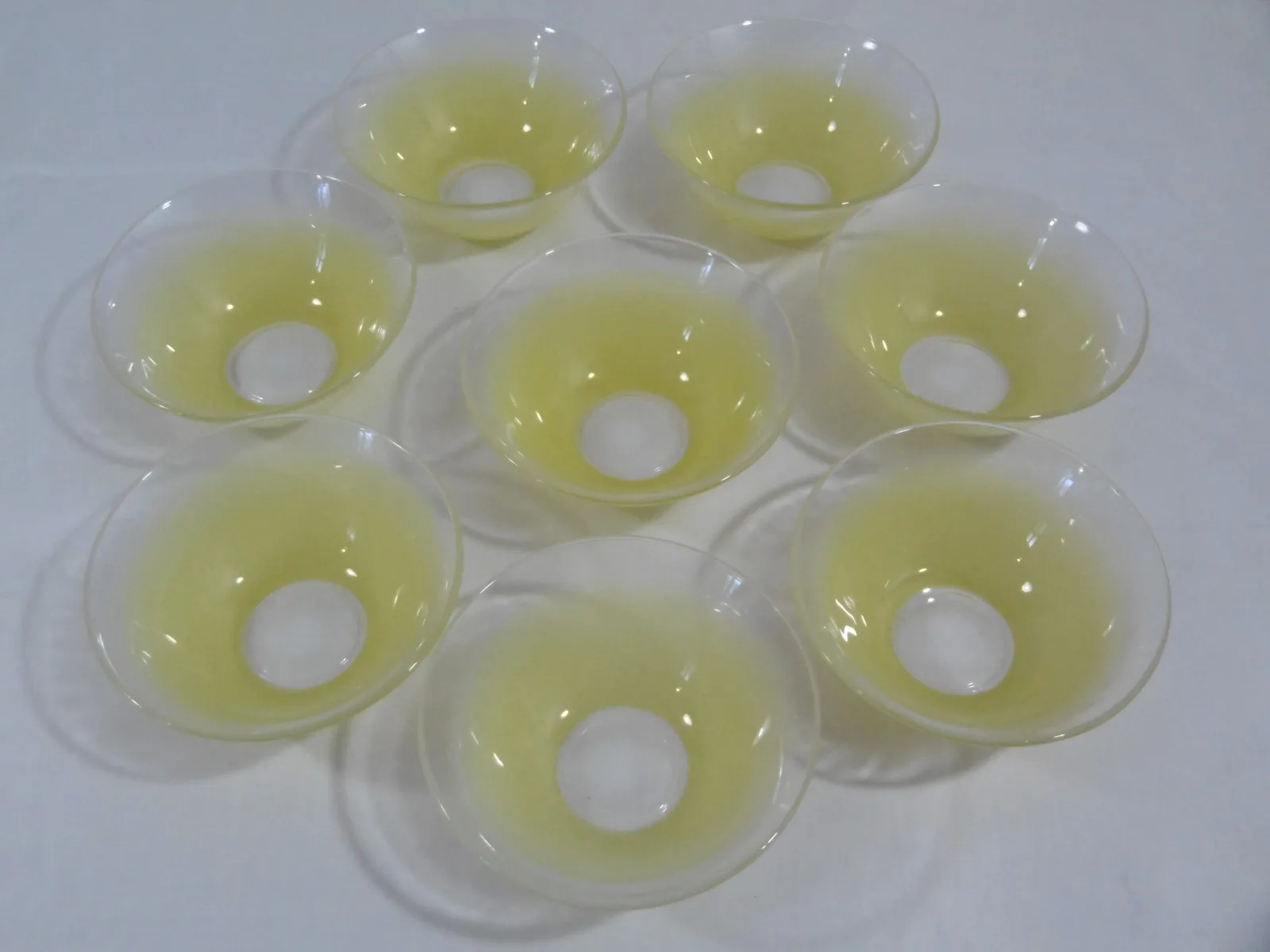 Service à salade de fruits, glace ou crème "Jaune" – Image 3