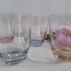 Verres à eau vintage