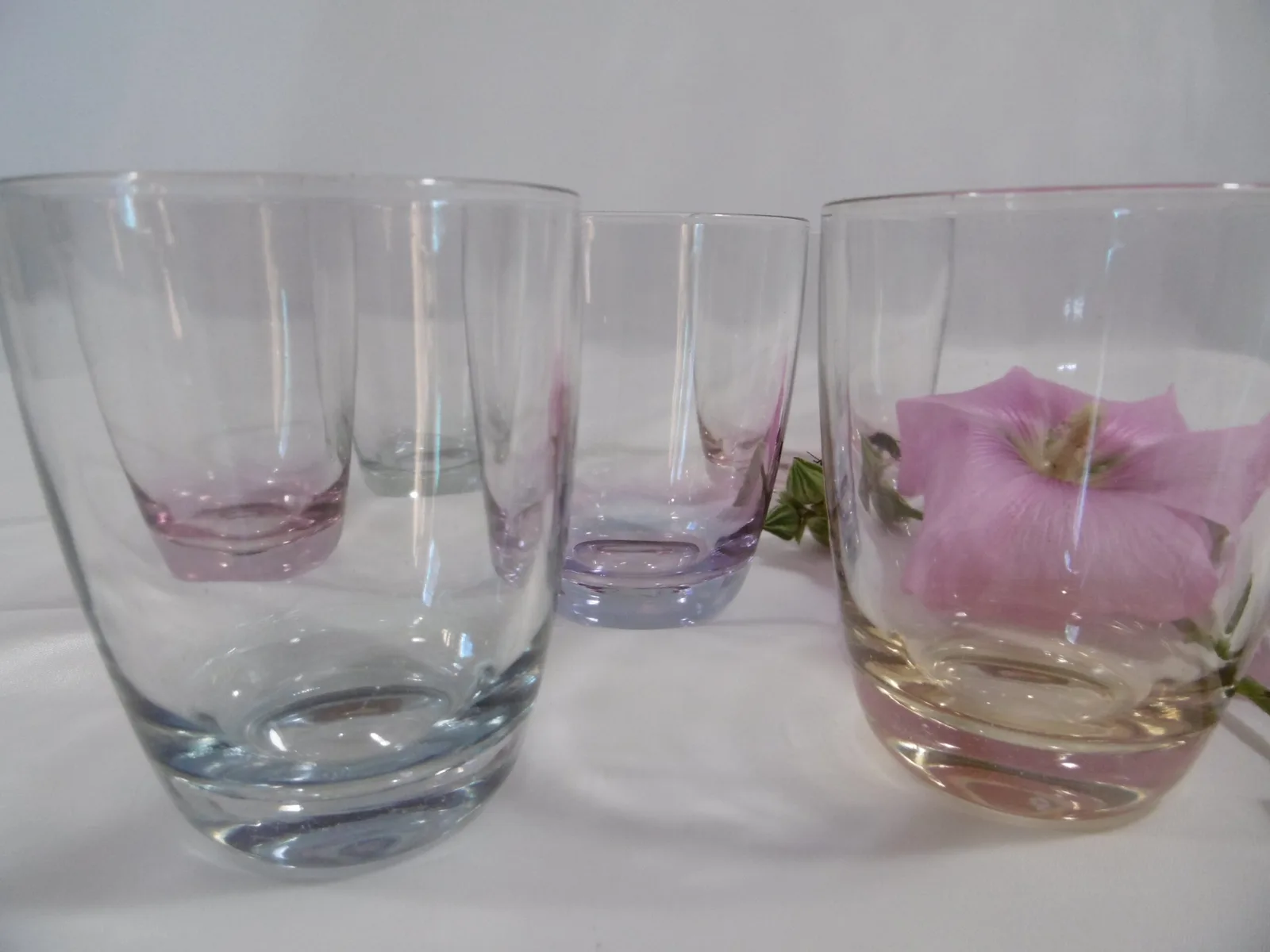 Verres à eau vintage