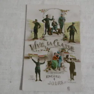 Carte postale "Vive la classe"