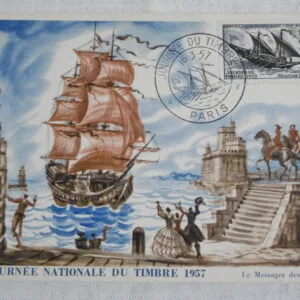 1er Jour " Journée Nationale du Timbre 1957"