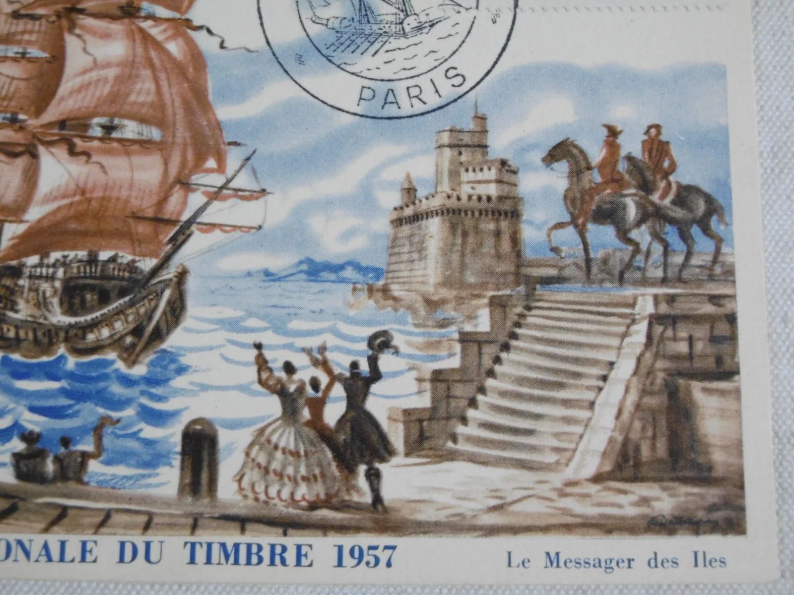 1er Jour " Journée Nationale du Timbre 1957" – Image 4