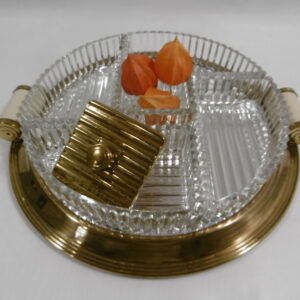 Serviteur Art déco à plateau miroir