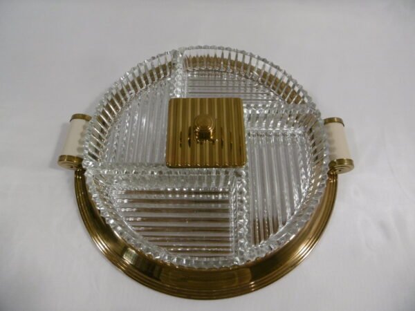 Serviteur Art déco à plateau miroir – Image 2
