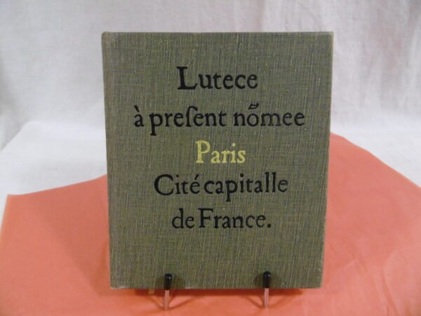 Livre "Lutèce à présent nommée Paris"