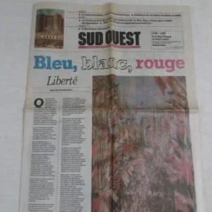 Journal Sud-Ouest "Bleu,blanc,rouge"