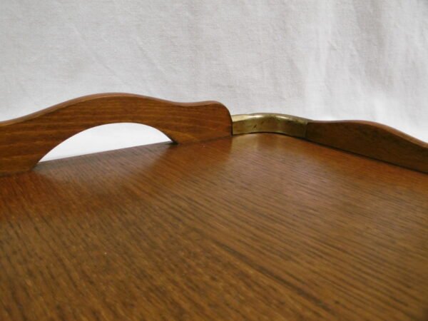 Plateau en bois et métal "Vagues" – Image 5