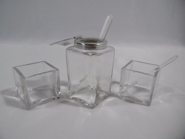 Serviteur plateau miroir à condiments "Art déco" – Image 6
