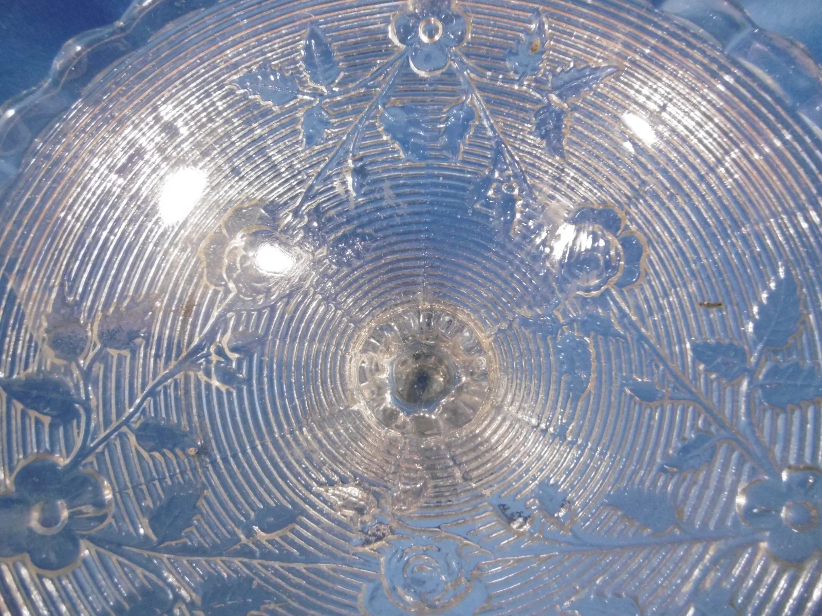 Coupe en verre "Guirlande de fleurs" – Image 5