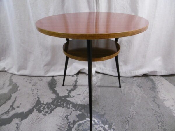 Table ronde d'appoint vintage – Image 5