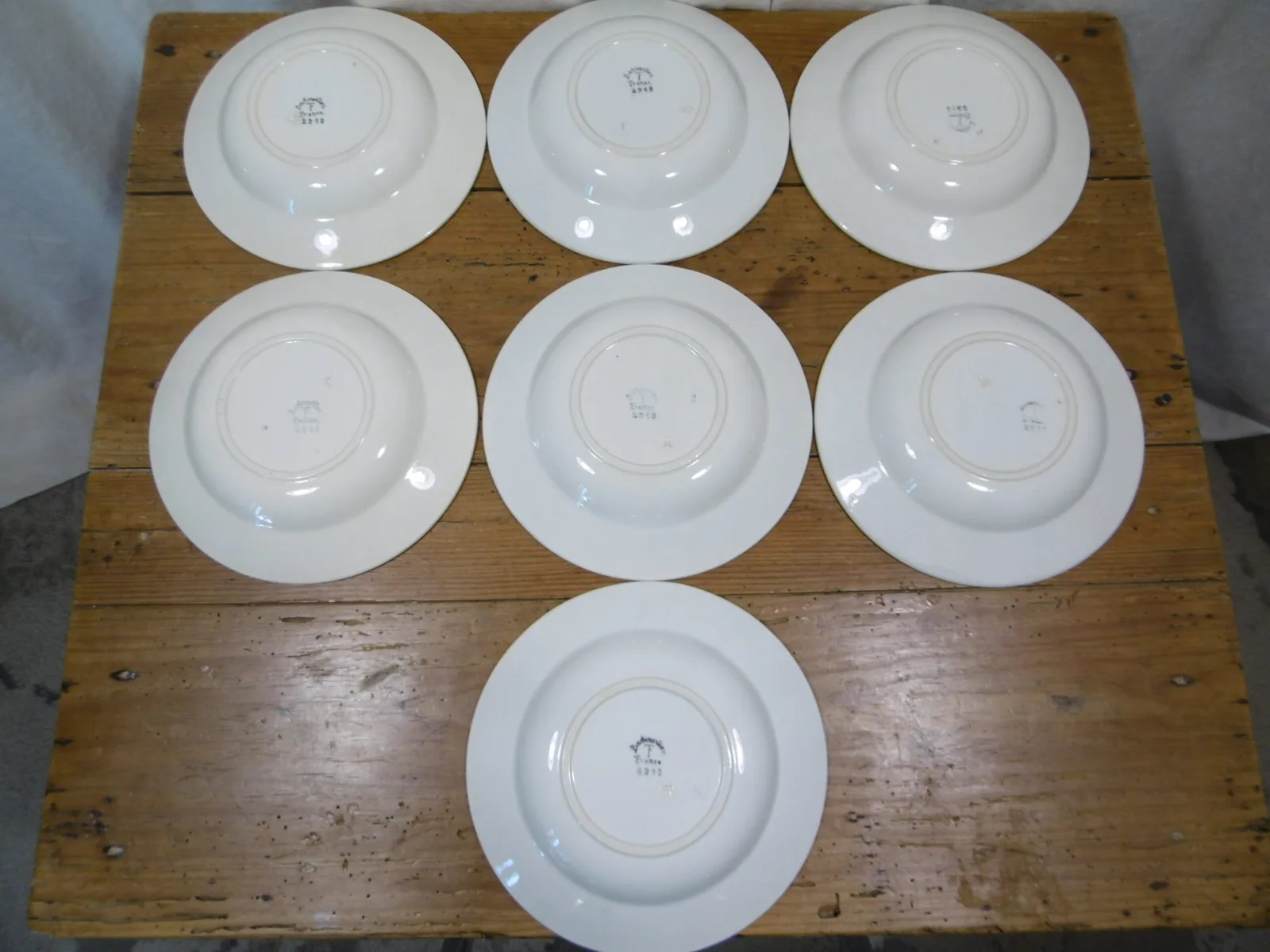 Assiettes creuses "Fleurs vertes" – Image 3