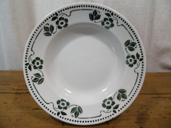 Assiettes creuses "Fleurs vertes" – Image 4