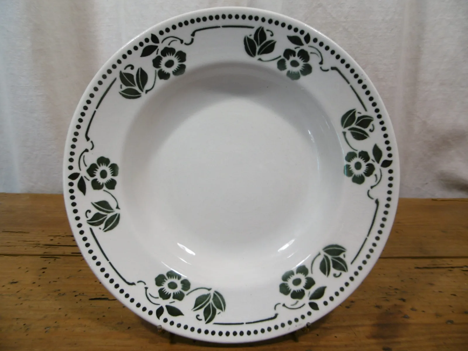 Assiettes creuses "Fleurs vertes" – Image 4