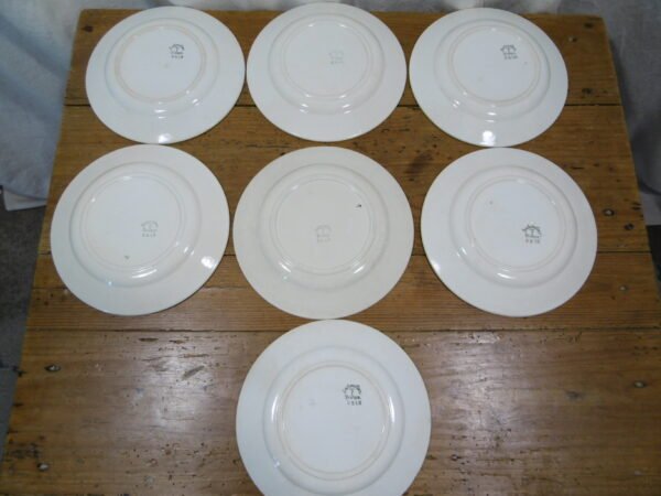 Assiettes plates "Fleurs vertes" – Image 3