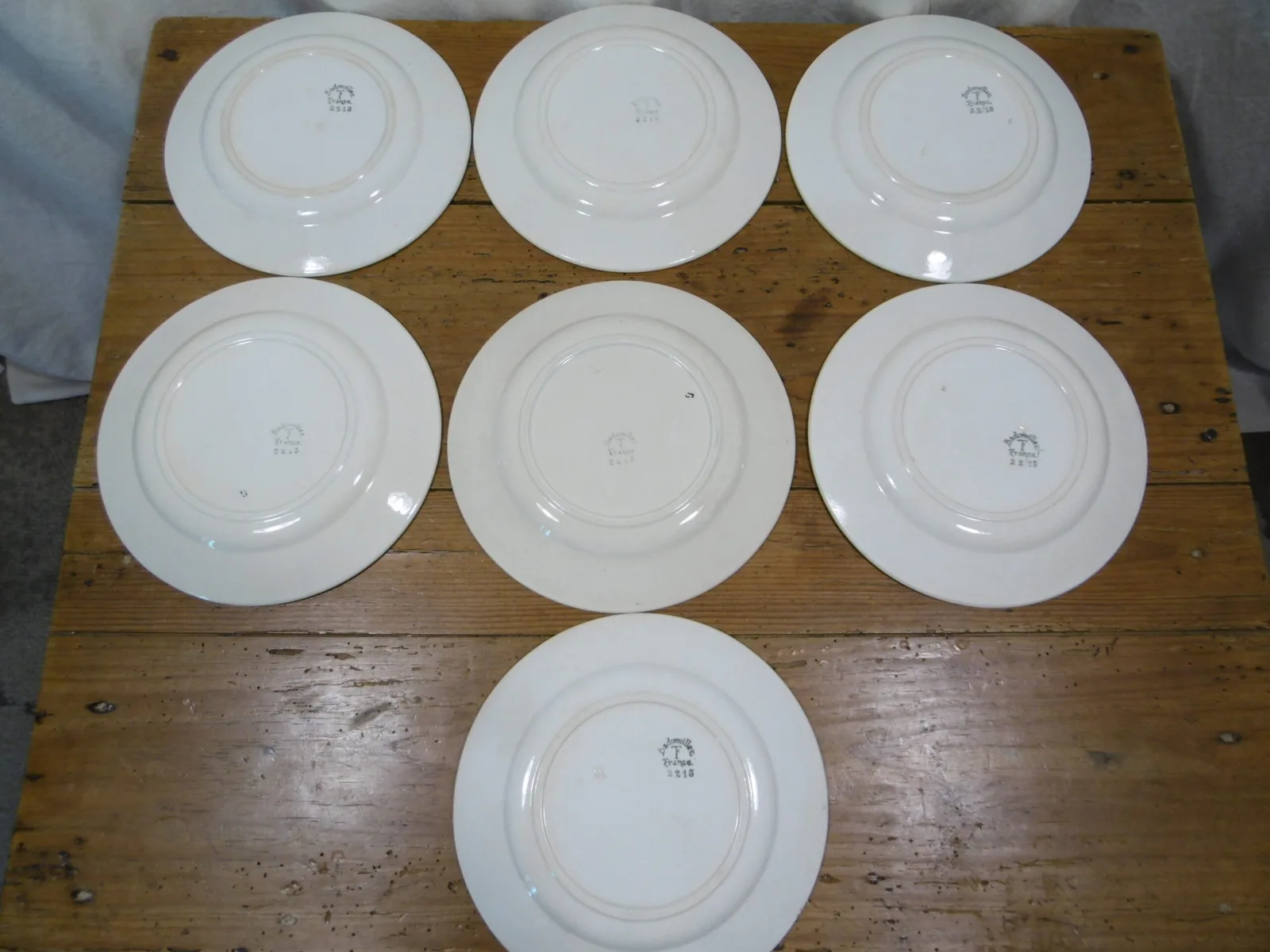 Assiettes plates "Fleurs vertes" – Image 3