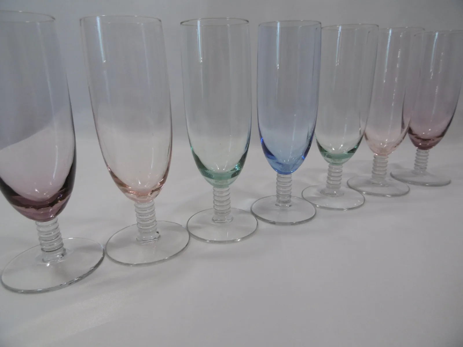 Verres, flûtes à champagne "Anneaux" – Image 8