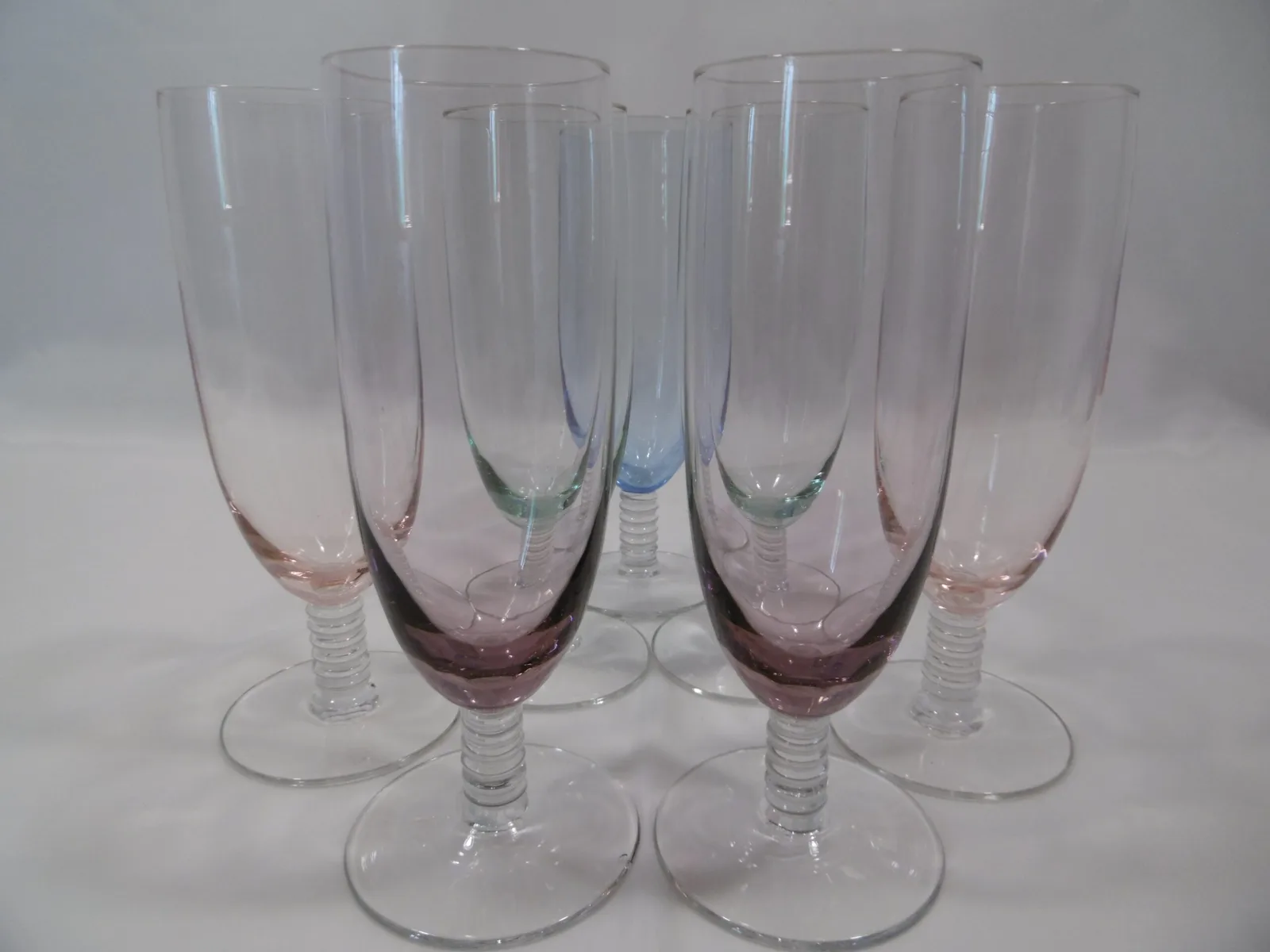 Verres, flûtes à champagne "Anneaux" – Image 7