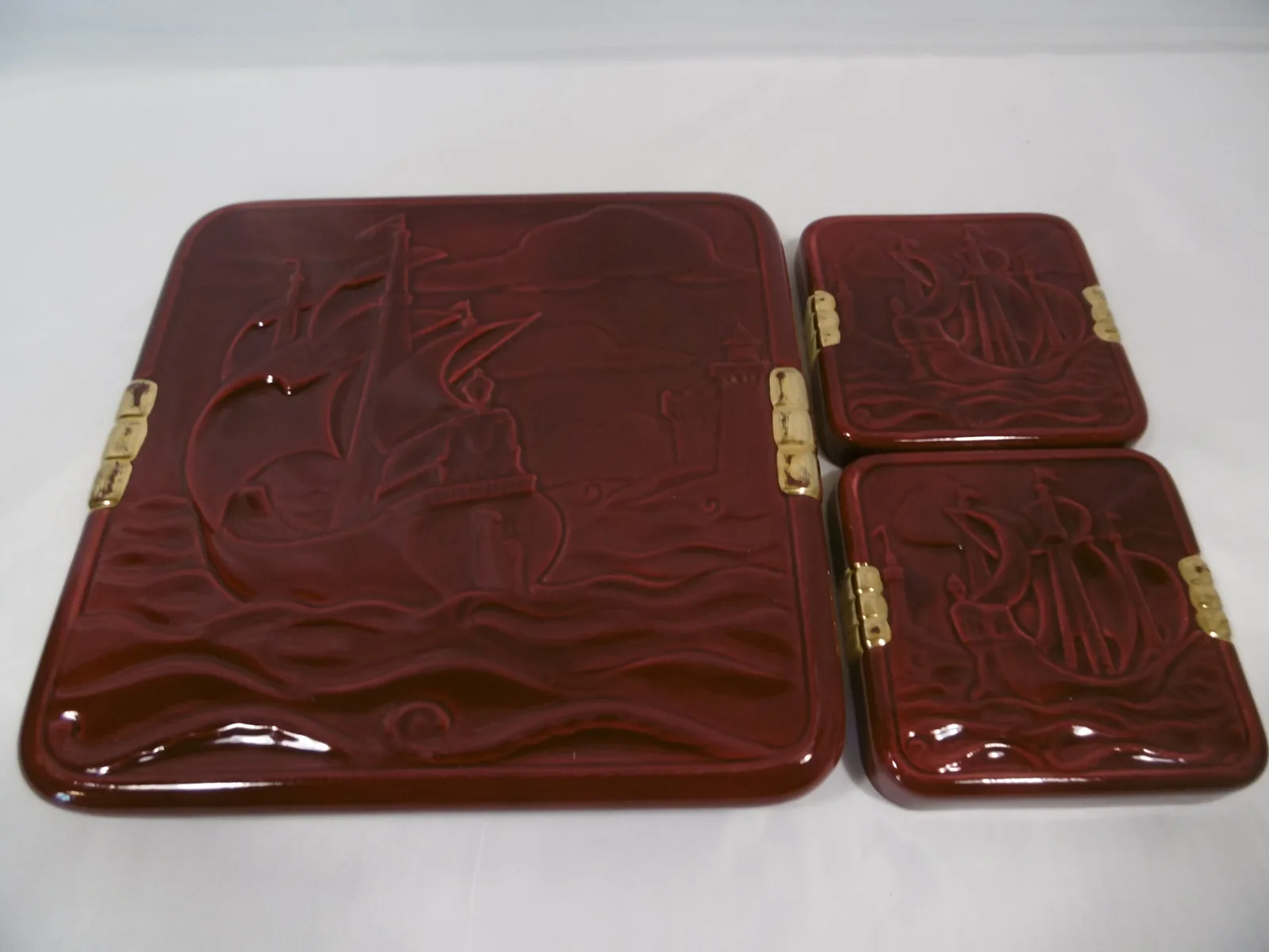 Dessous de plats, de bouteilles, reposes couteaux "Galion" – Image 2