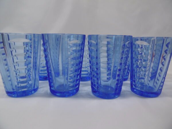 Verres à vodka Art déco en cristal taillé – Image 2