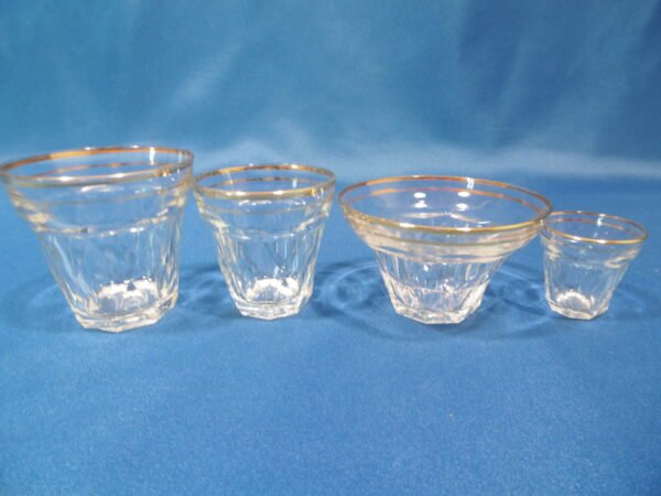 Service de verres et salade de fruits, vintage "Losange" BVB – Image 3