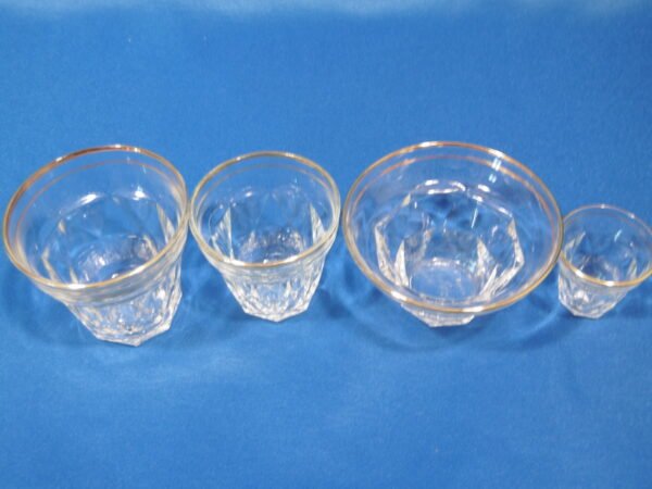 Service de verres et salade de fruits, vintage "Losange" BVB – Image 4
