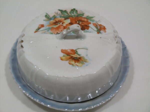 Beurrier en porcelaine "Pensées" – Image 4