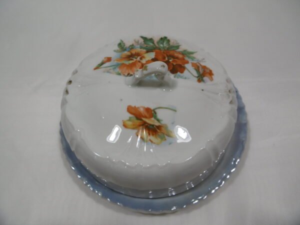Beurrier en porcelaine "Pensées" – Image 6