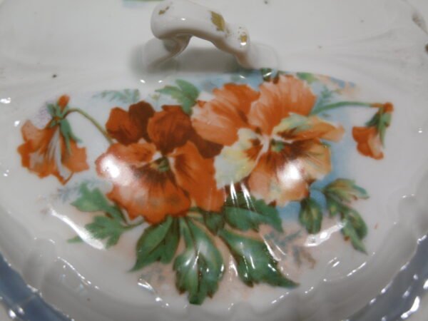 Beurrier en porcelaine "Pensées" – Image 10