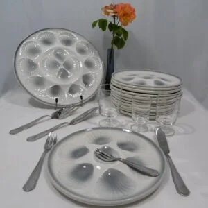 Service à huîtres et coquillages