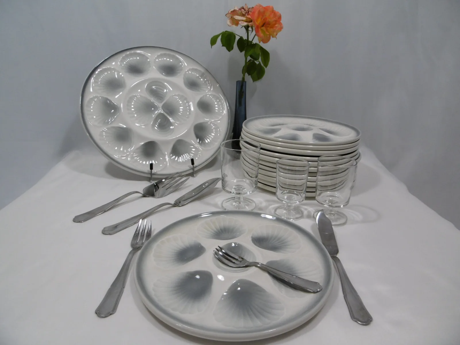 Service à huîtres et coquillages