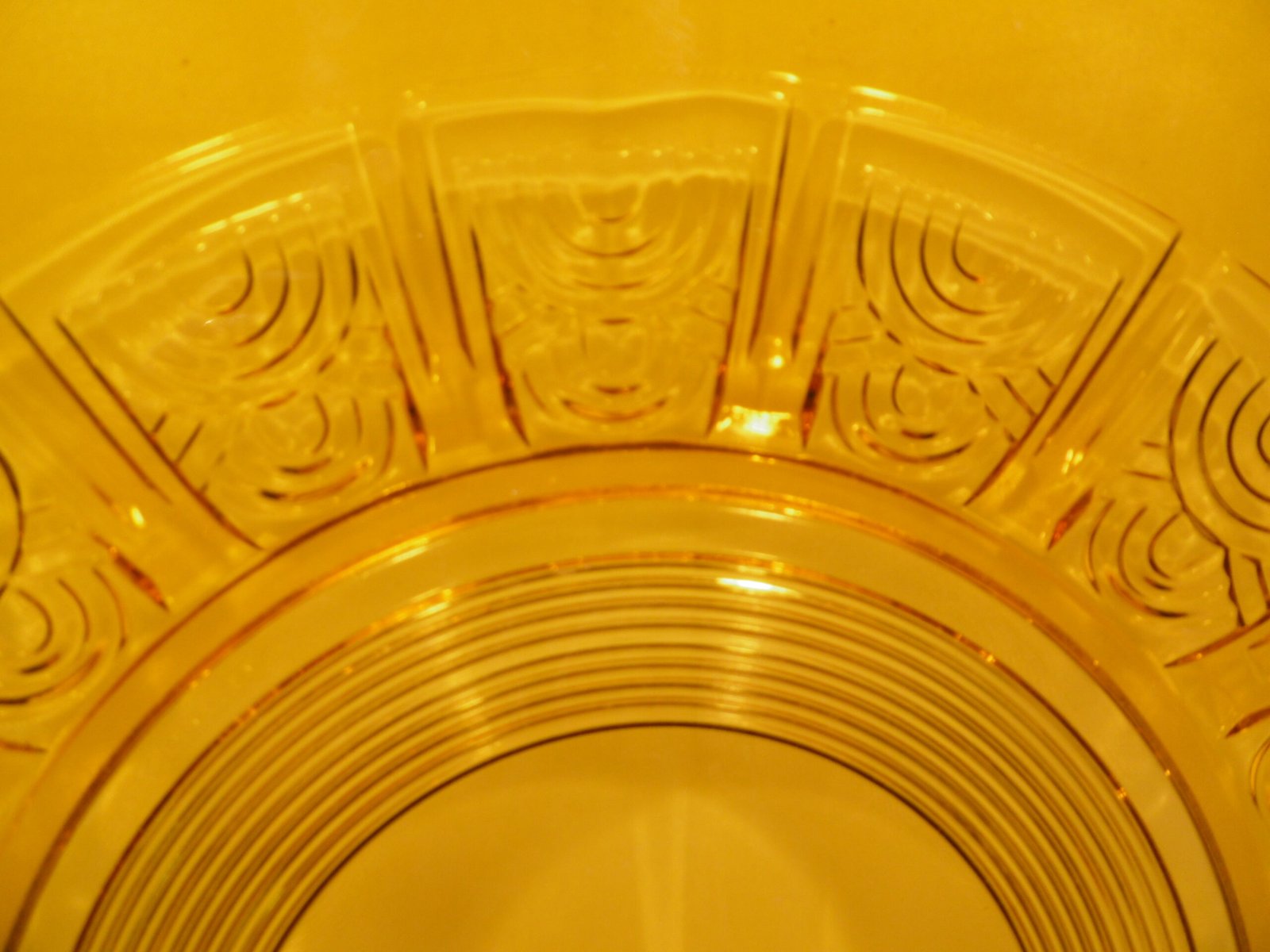 Coupe plat Art déco "Soleil" – Image 3