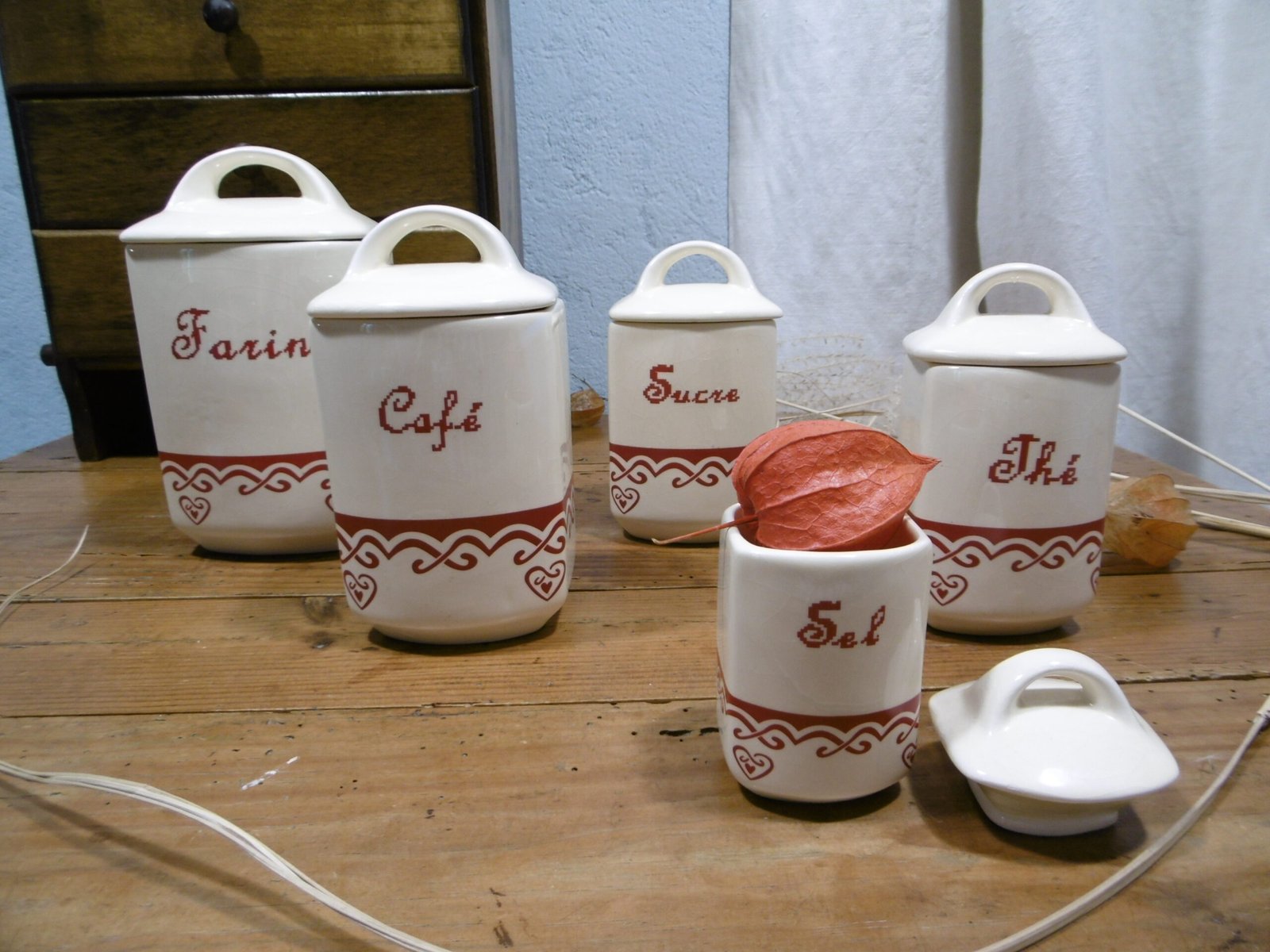 Pots à condiments "Campagne"