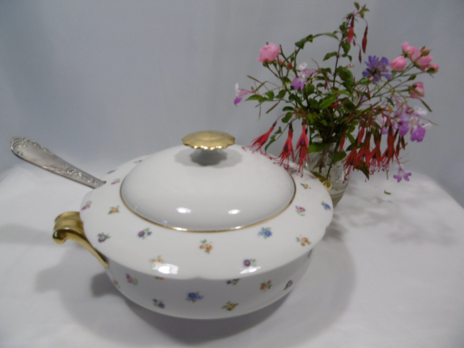 Soupière ronde "Fleurette" Chalais Nadaud
