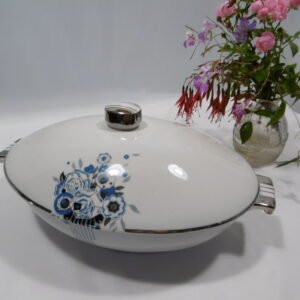 Légumier Art déco "Turquoise"