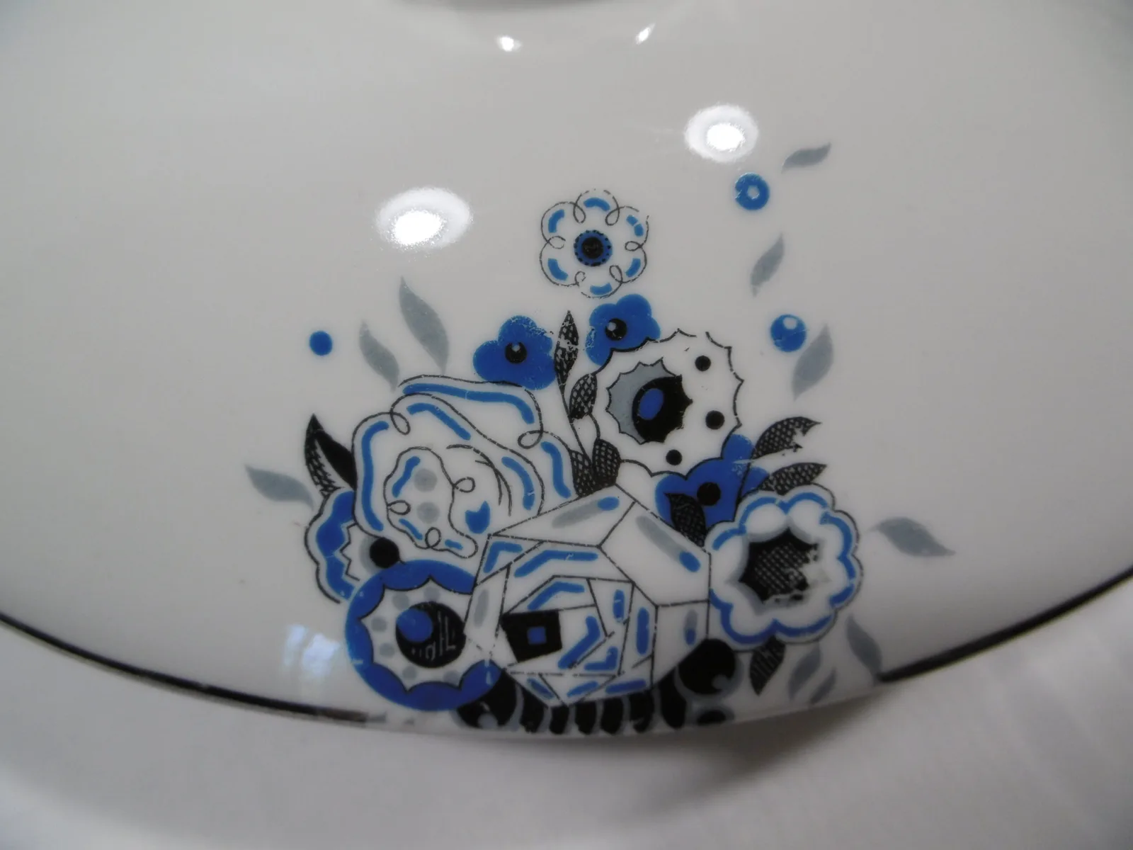 Légumier Art déco "Turquoise" – Image 5
