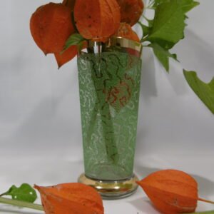 Vase vintage "Granité menthe"