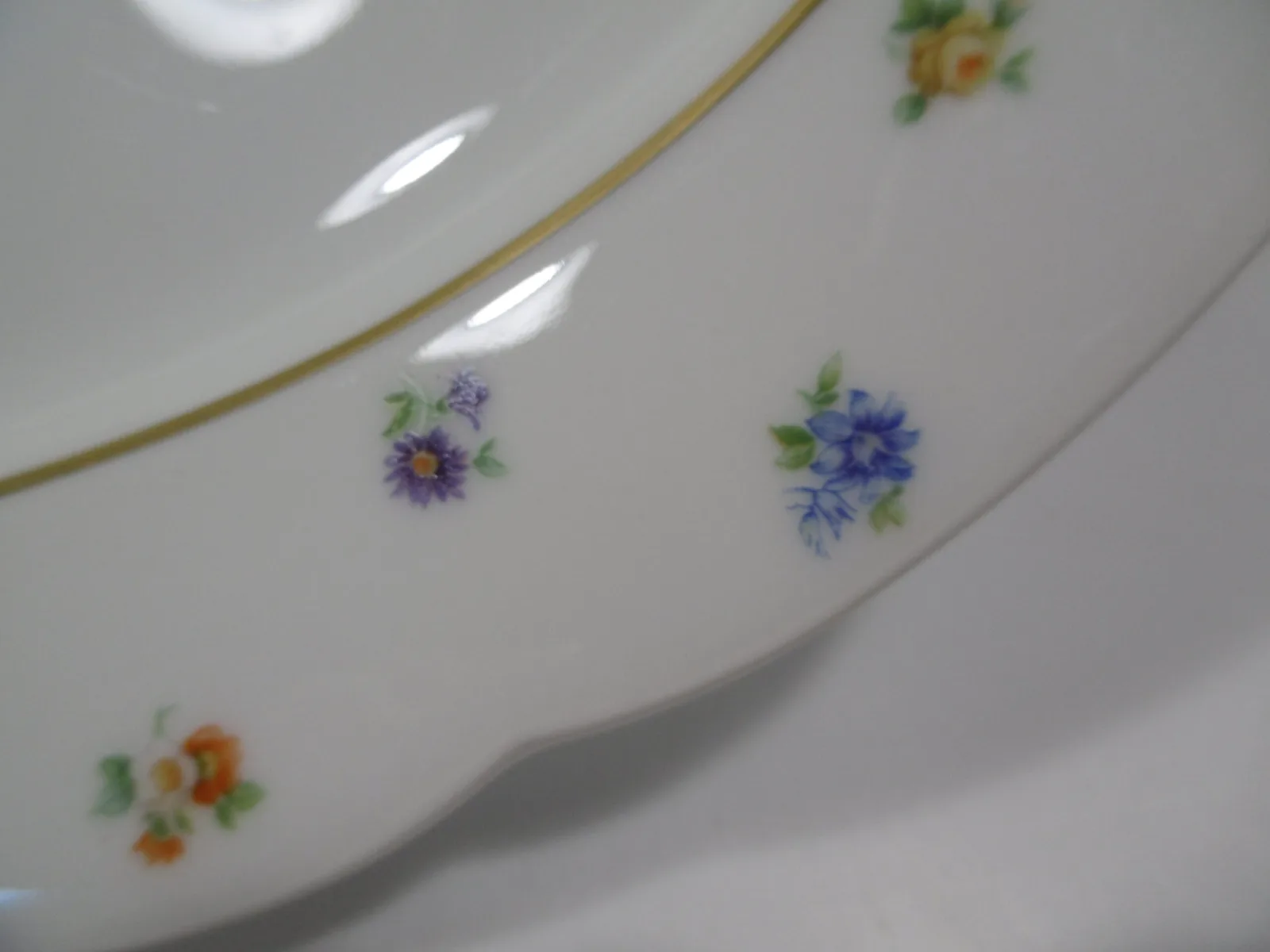Plat ovale "Fleurettes" Chalais-Nadaud – Image 3