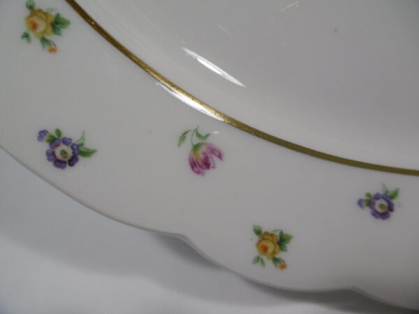 Plat ovale "Fleurettes" Chalais-Nadaud – Image 4