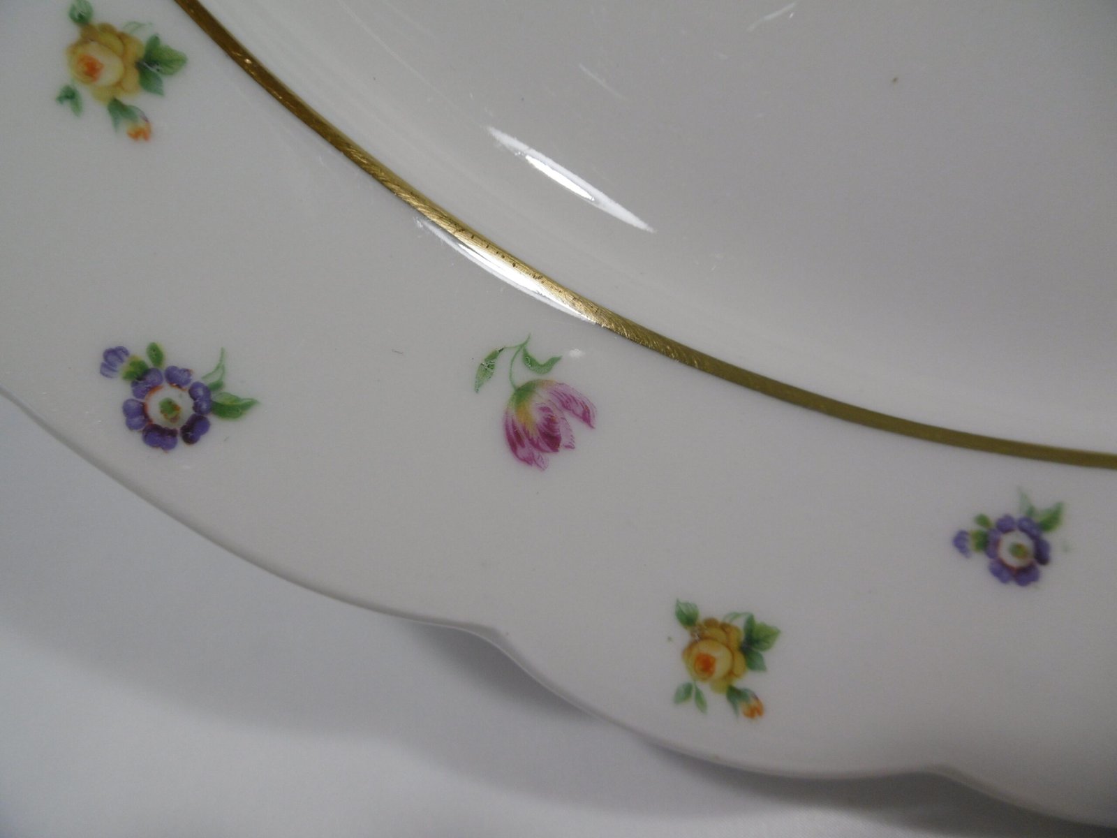 Plat ovale "Fleurettes" Chalais-Nadaud – Image 4