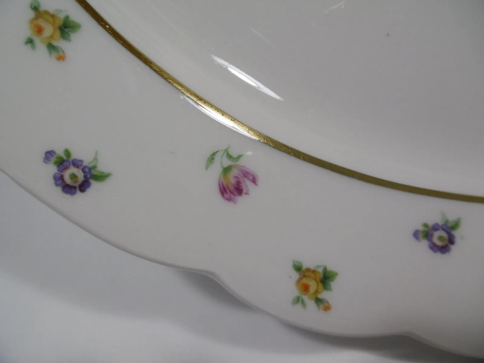Plat ovale "Fleurettes" Chalais-Nadaud – Image 4