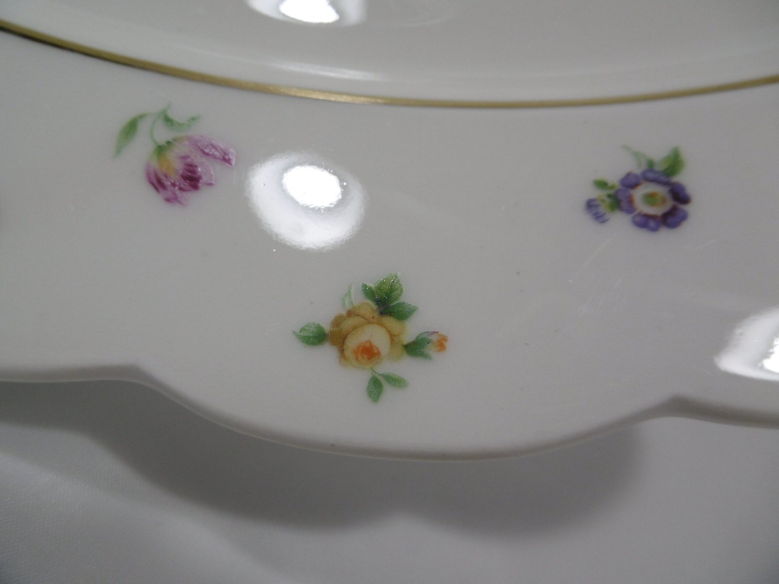Plat ovale "Fleurettes" Chalais-Nadaud – Image 6