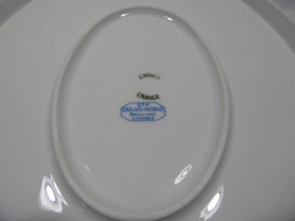Plat ovale "Fleurettes" Chalais-Nadaud – Image 8