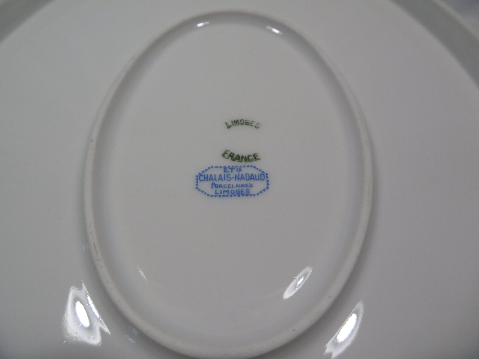 Plat ovale "Fleurettes" Chalais-Nadaud – Image 8