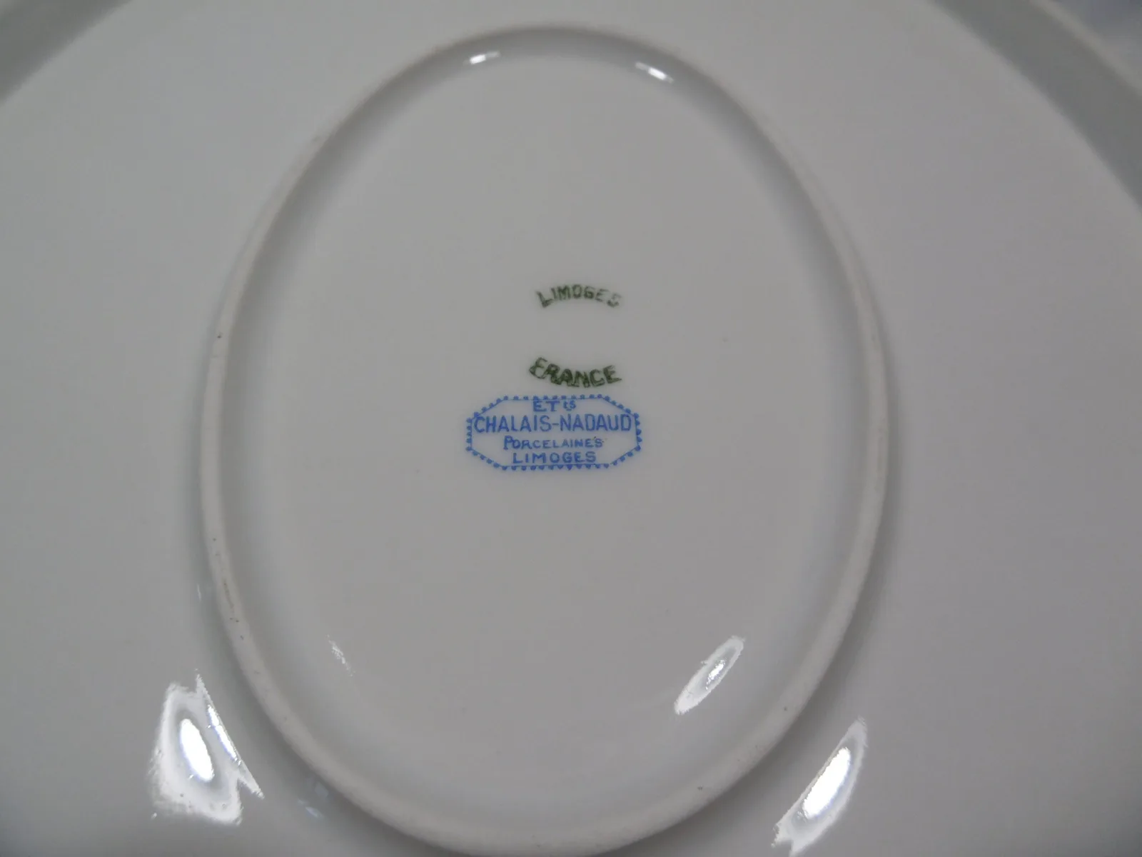 Plat ovale "Fleurettes" Chalais-Nadaud – Image 8