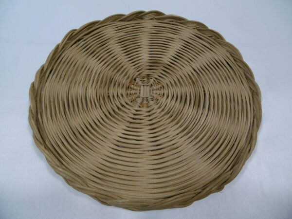 Dessous de plat vintage en rotin – Image 2