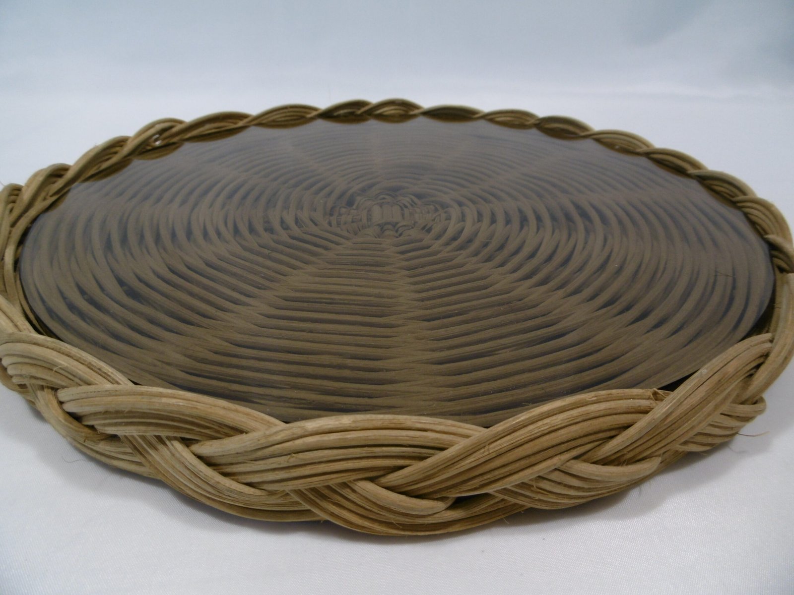 Dessous de plat vintage en rotin – Image 5