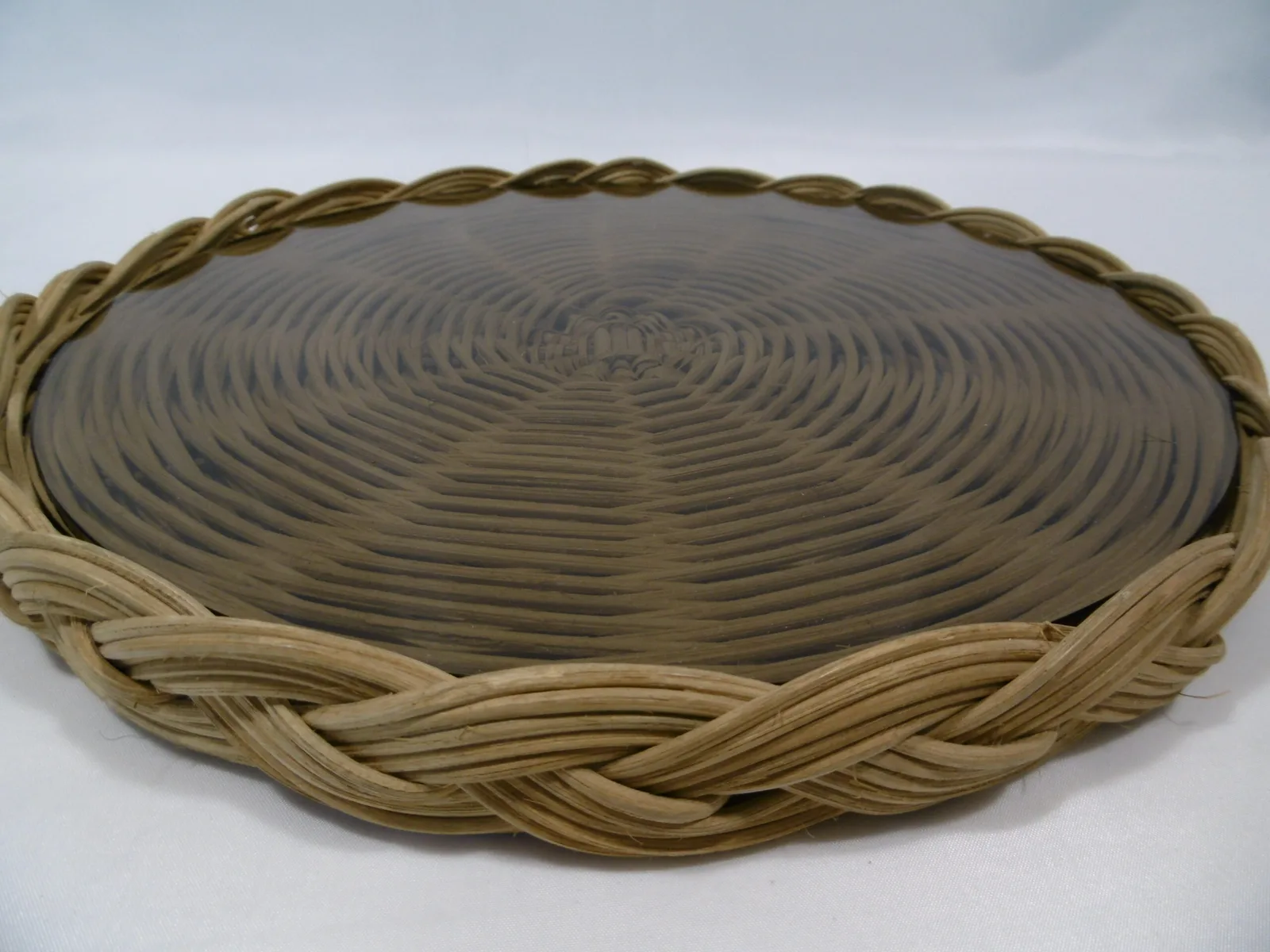 Dessous de plat vintage en rotin – Image 5
