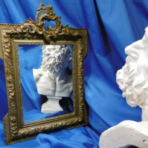 Miroir "Crête de coq" style Louis XV